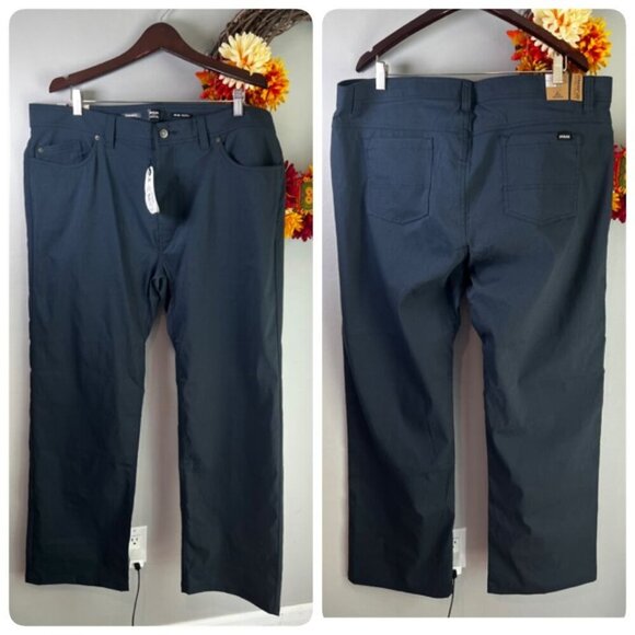 prAna Mens Brion Standard Fit Outdoor Hiking Pant  Sz 40/32 in Stormy Night - Picture 1 of 9
